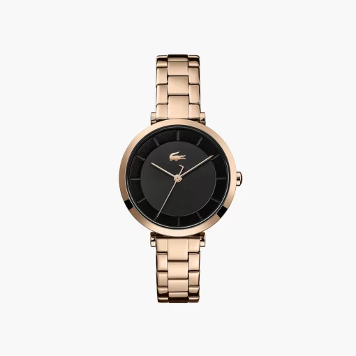 Lacoste Watches- Geneva 3Hands Watch With Gold Steel Strap