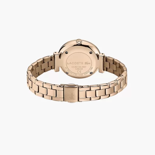 Lacoste Watches- Geneva 3Hands Watch With Gold Steel Strap