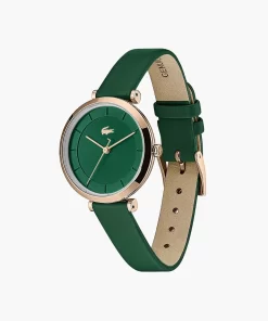 Lacoste Watches- Geneva 3Hands Watch With Green Leather