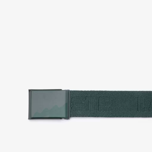 Lacoste Belts- Jacquard Branded Belt