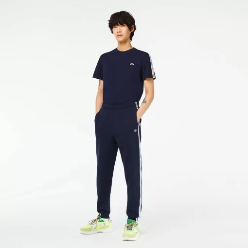 Lacoste Trousers & Shorts- Logo Stripe Joggers