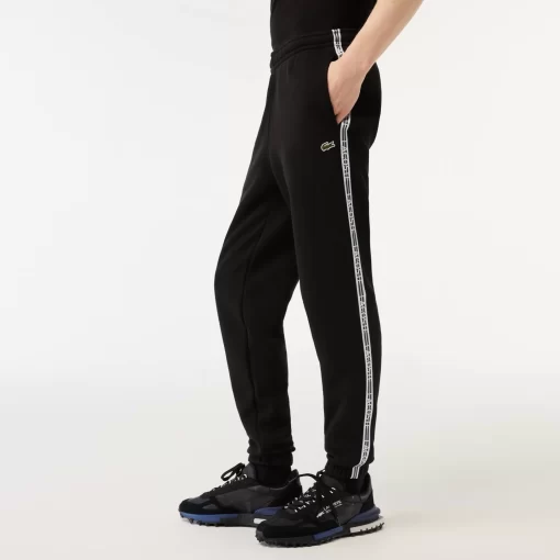 Lacoste Trousers & Shorts- Logo Stripe Joggers