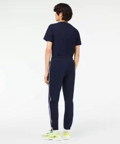 Lacoste Trousers & Shorts- Logo Stripe Joggers