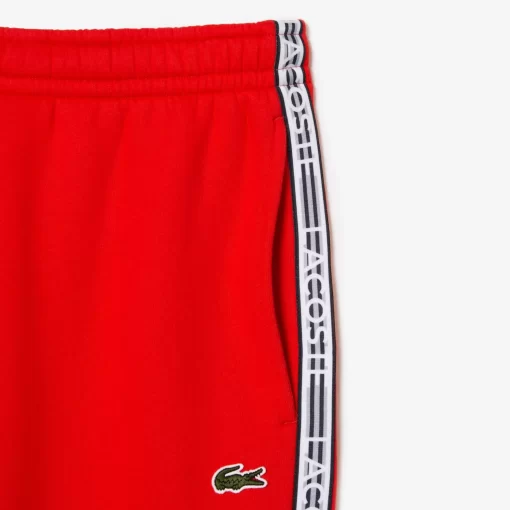 Lacoste Trousers & Shorts- Logo Stripe Joggers