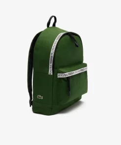 Lacoste Back Pack- Neocroc Backpack With Zipped Logo Straps