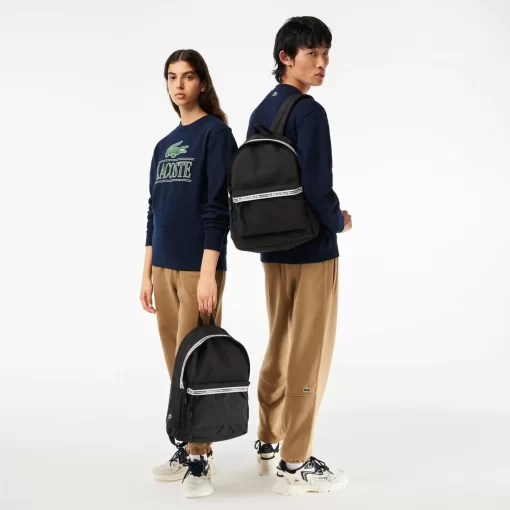 Lacoste Bags- Neocroc Backpack With Zipped Logo Straps