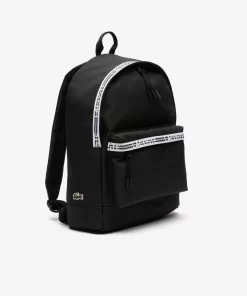 Lacoste Bags- Neocroc Backpack With Zipped Logo Straps