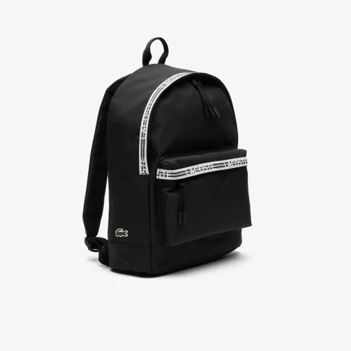 Lacoste Bags- Neocroc Backpack With Zipped Logo Straps