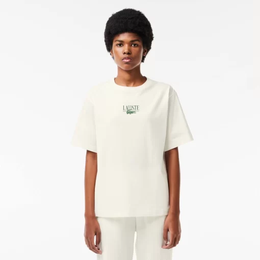 Lacoste T-Shirts- Print Cotton Jersey T-Shirt