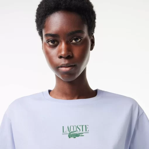 Lacoste T-Shirts- Print Cotton Jersey T-Shirt