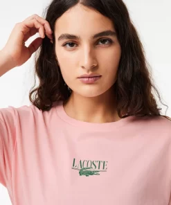 Lacoste T-Shirts- Print Cotton Jersey T-Shirt