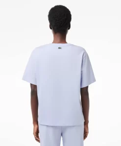 Lacoste T-Shirts- Print Cotton Jersey T-Shirt