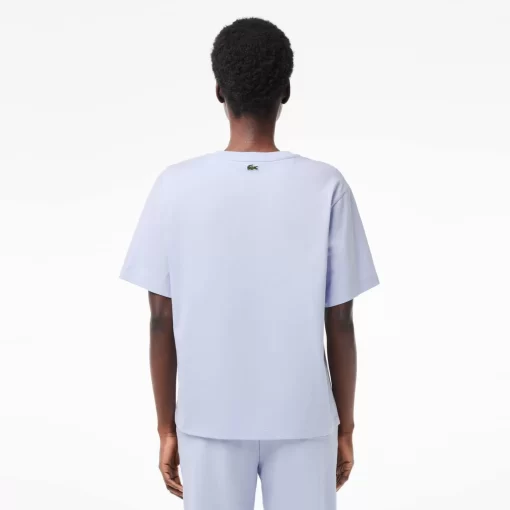 Lacoste T-Shirts- Print Cotton Jersey T-Shirt