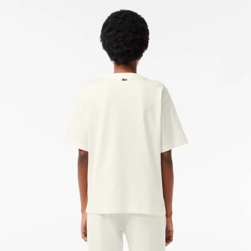 Lacoste T-Shirts- Print Cotton Jersey T-Shirt