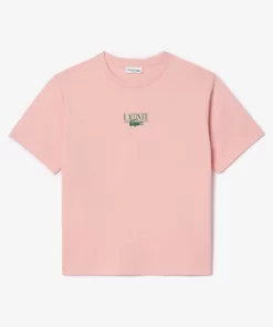 Lacoste T-Shirts- Print Cotton Jersey T-Shirt