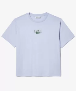 Lacoste T-Shirts- Print Cotton Jersey T-Shirt