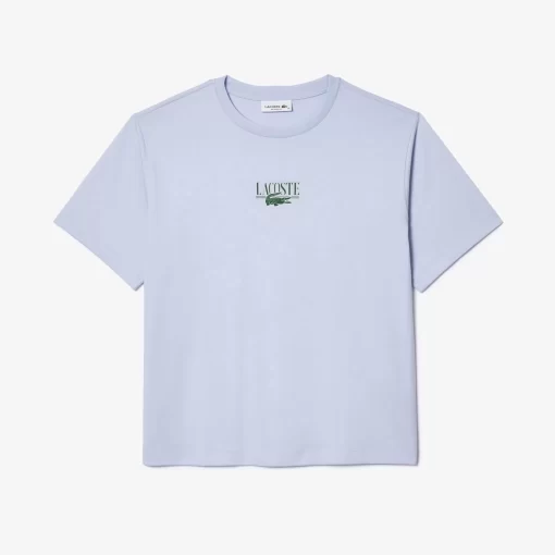 Lacoste T-Shirts- Print Cotton Jersey T-Shirt