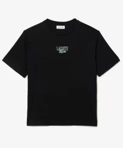 Lacoste T-Shirts- Print Cotton Jersey T-Shirt