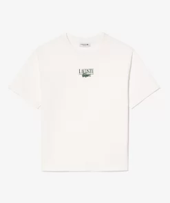 Lacoste T-Shirts- Print Cotton Jersey T-Shirt