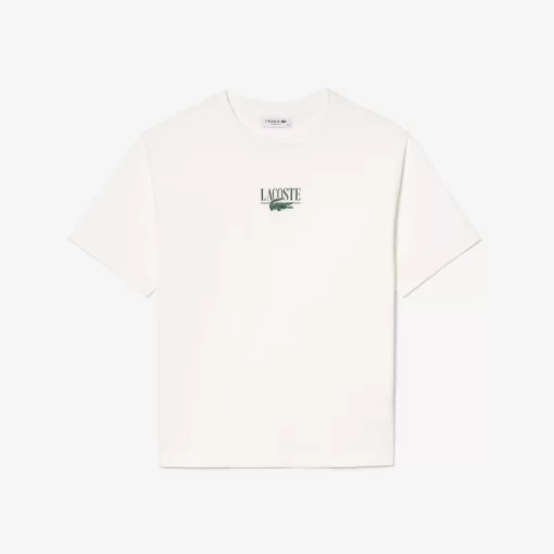 Lacoste T-Shirts- Print Cotton Jersey T-Shirt