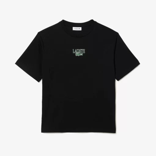 Lacoste T-Shirts- Print Cotton Jersey T-Shirt