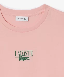 Lacoste T-Shirts- Print Cotton Jersey T-Shirt