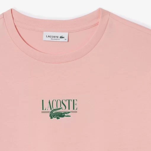 Lacoste T-Shirts- Print Cotton Jersey T-Shirt