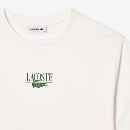 Lacoste T-Shirts- Print Cotton Jersey T-Shirt