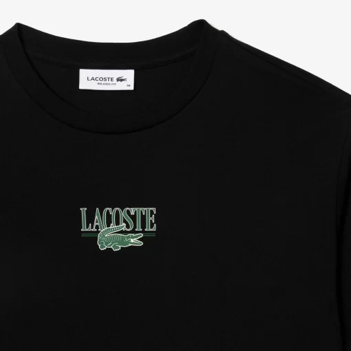 Lacoste T-Shirts- Print Cotton Jersey T-Shirt