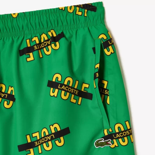 Lacoste Swimwear- Printed Swim Trunks