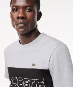 Lacoste T-Shirts- Regular Fit Printed Colourblock T-Shirt