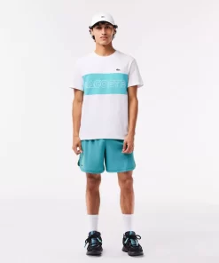 Lacoste T-Shirts- Regular Fit Printed Colourblock T-Shirt