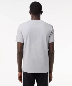 Lacoste T-Shirts- Regular Fit Printed Colourblock T-Shirt