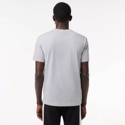 Lacoste T-Shirts- Regular Fit Printed Colourblock T-Shirt