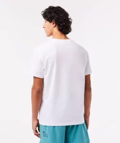 Lacoste T-Shirts- Regular Fit Printed Colourblock T-Shirt