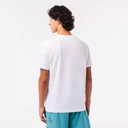 Lacoste T-Shirts- Regular Fit Printed Colourblock T-Shirt