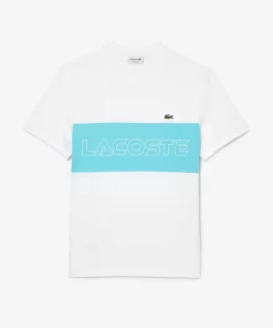 Lacoste T-Shirts- Regular Fit Printed Colourblock T-Shirt