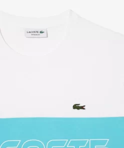 Lacoste T-Shirts- Regular Fit Printed Colourblock T-Shirt