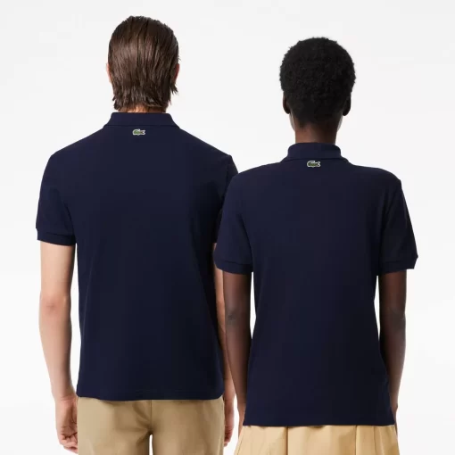 Lacoste Polo Shirts- Signature Print Stretch Pique Polo Shirt