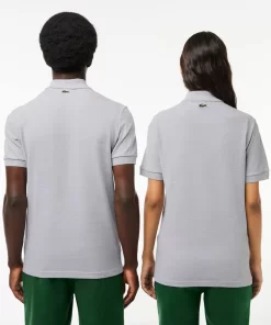 Lacoste Polo Shirts- Signature Print Stretch Pique Polo Shirt