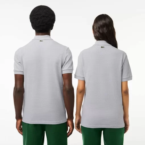 Lacoste Polo Shirts- Signature Print Stretch Pique Polo Shirt