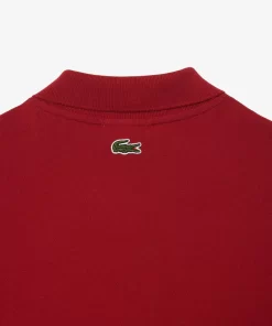 Lacoste Polo Shirts- Signature Print Stretch Pique Polo Shirt