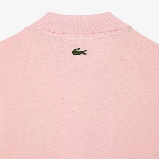 Lacoste Polo Shirts- Signature Print Stretch Pique Polo Shirt