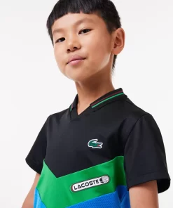 Lacoste Boy Clothing- Tennis X Daniil Medvedev Jersey Polo Shirt