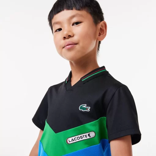 Lacoste Boy Clothing- Tennis X Daniil Medvedev Jersey Polo Shirt