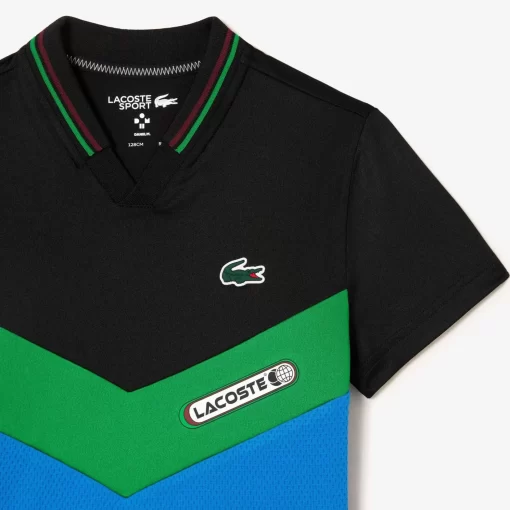 Lacoste Boy Clothing- Tennis X Daniil Medvedev Jersey Polo Shirt