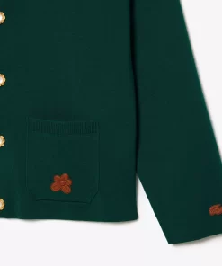 Lacoste Knitwear- X Le Fleur Dropped Shoulder Cardigan