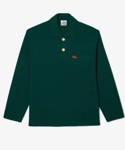 Lacoste Knitwear- X Le Fleur Long Sleeved Polo Shirt