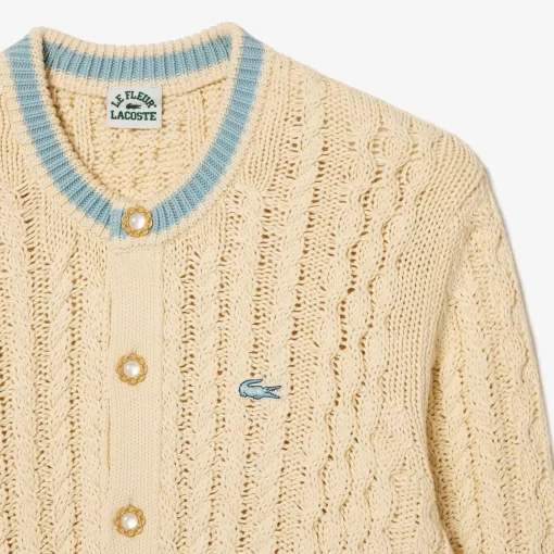 Lacoste Knitwear- X Le Fleur Striped Cardigan