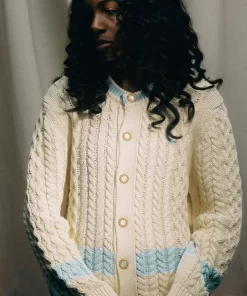 Lacoste Knitwear- X Le Fleur Striped Cardigan